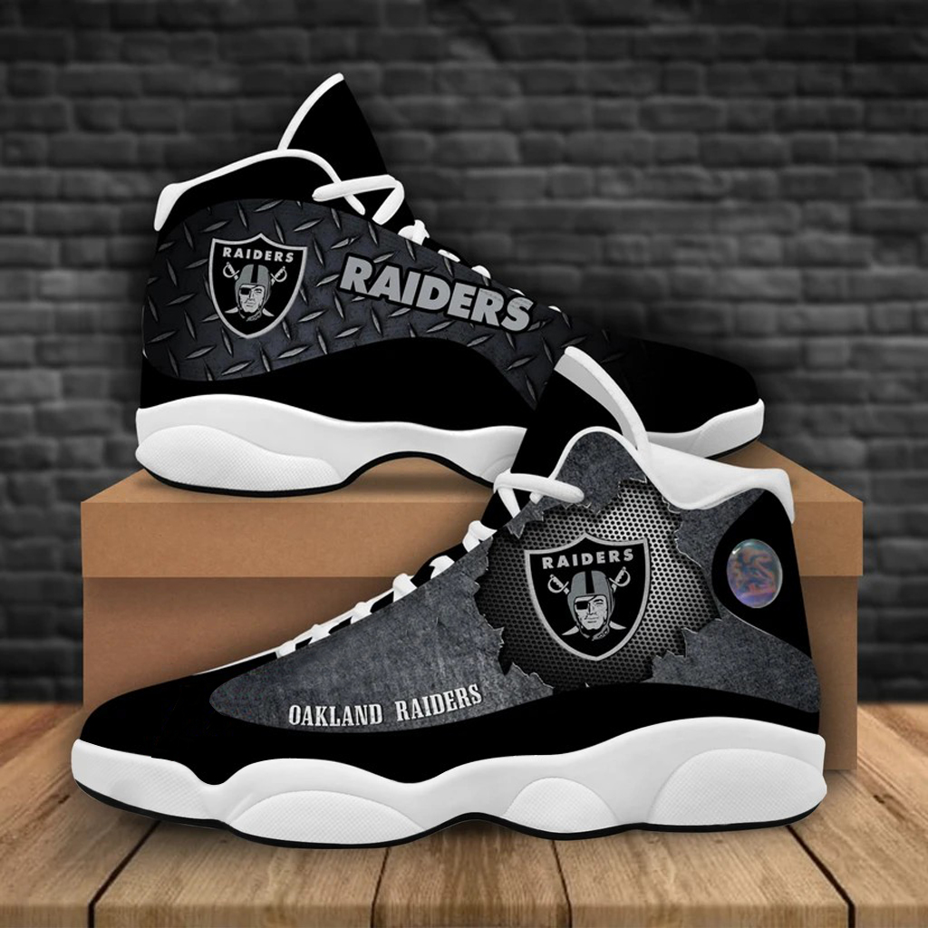 Men's Las Vegas Raiders Limited Edition JD13 Sneakers 008